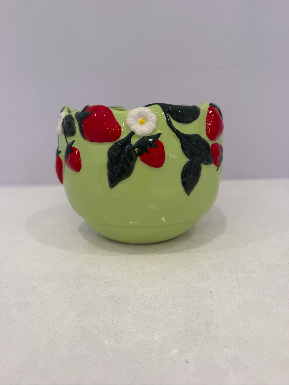 Anthropologie retired strawberries foster planter pot